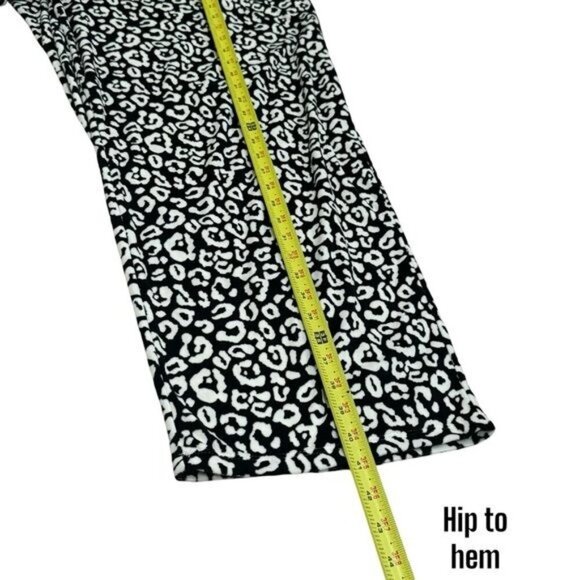 NEW Anne Klein White and Black Cheetah Animal Print Pajama Set Cozy Holiday 3X - Picture 8 of 10